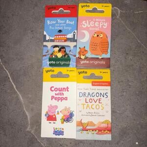 Four New Yoto cards for Yoto Card Player